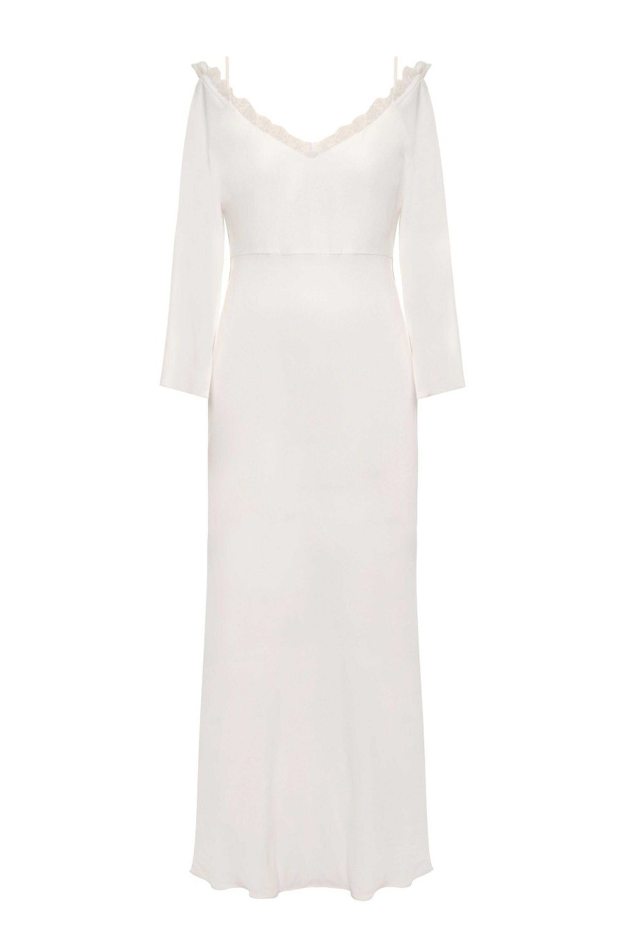 RIXO Axel Lace-Trim Silk Gown | Ceremony