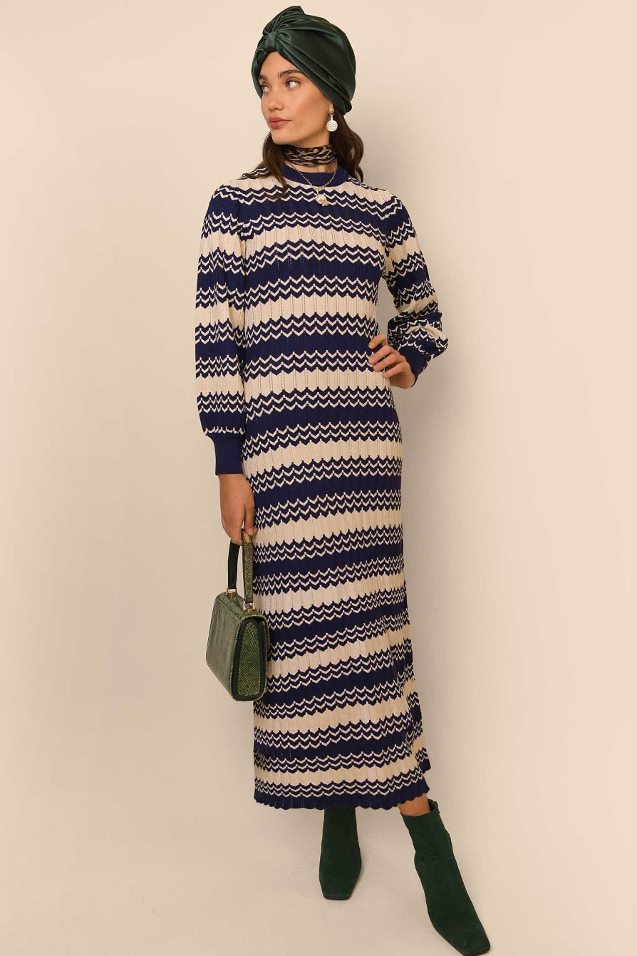 RIXO Elva Knitted Dress | Dresses