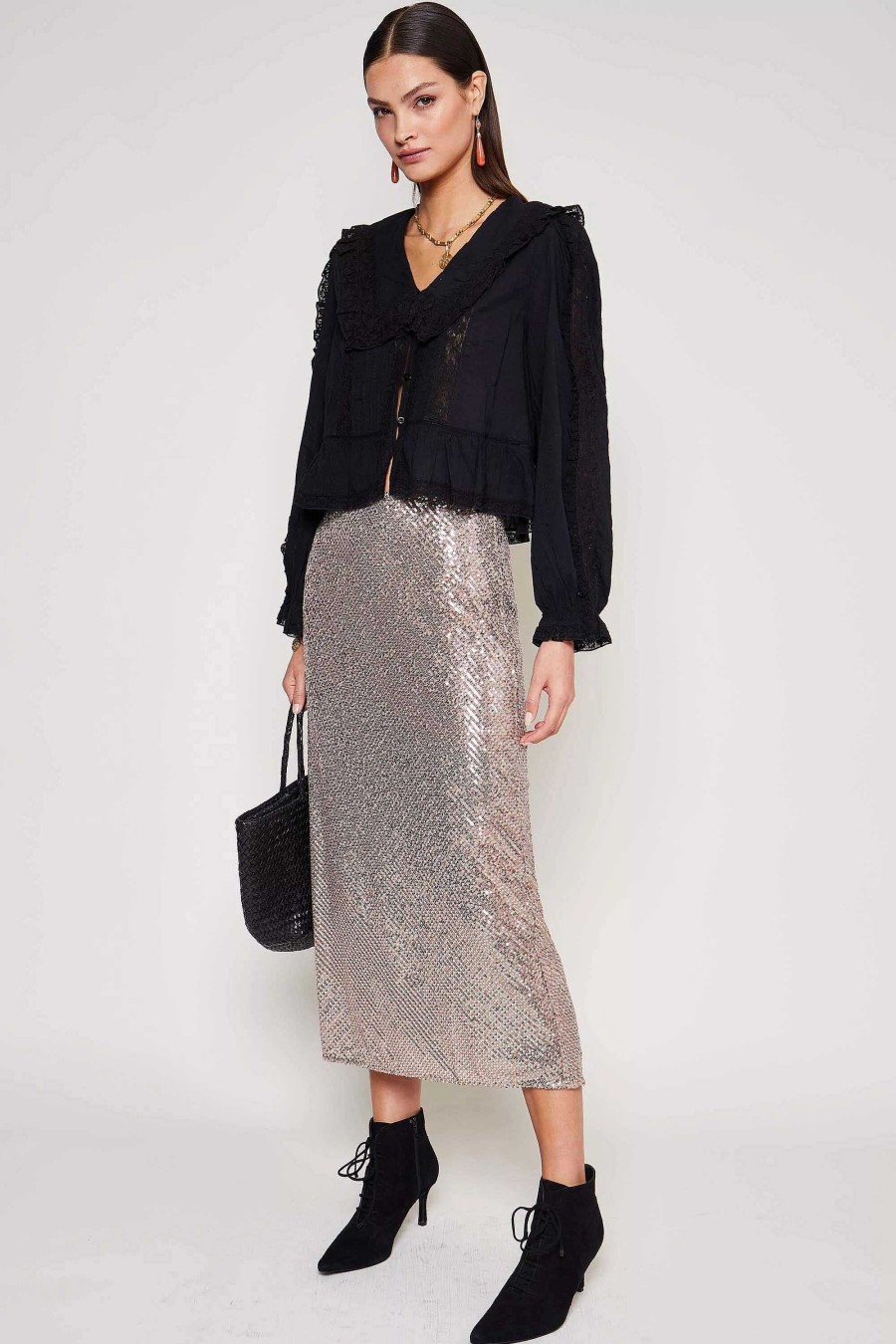 RIXO Ardith Midi Skirt | Skirts