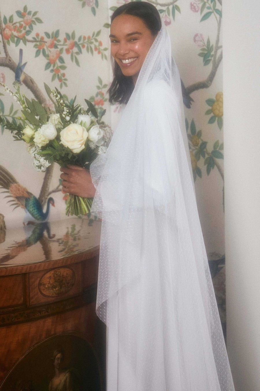 RIXO Lavina Mesh Veil | Ceremony