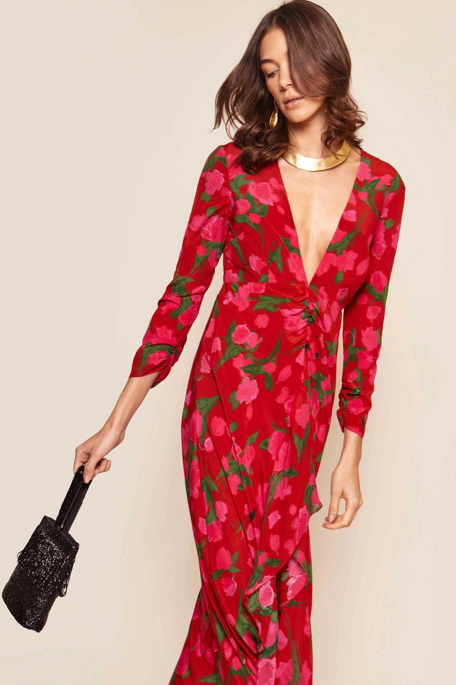 RIXO Rose Midi Dress | Dresses