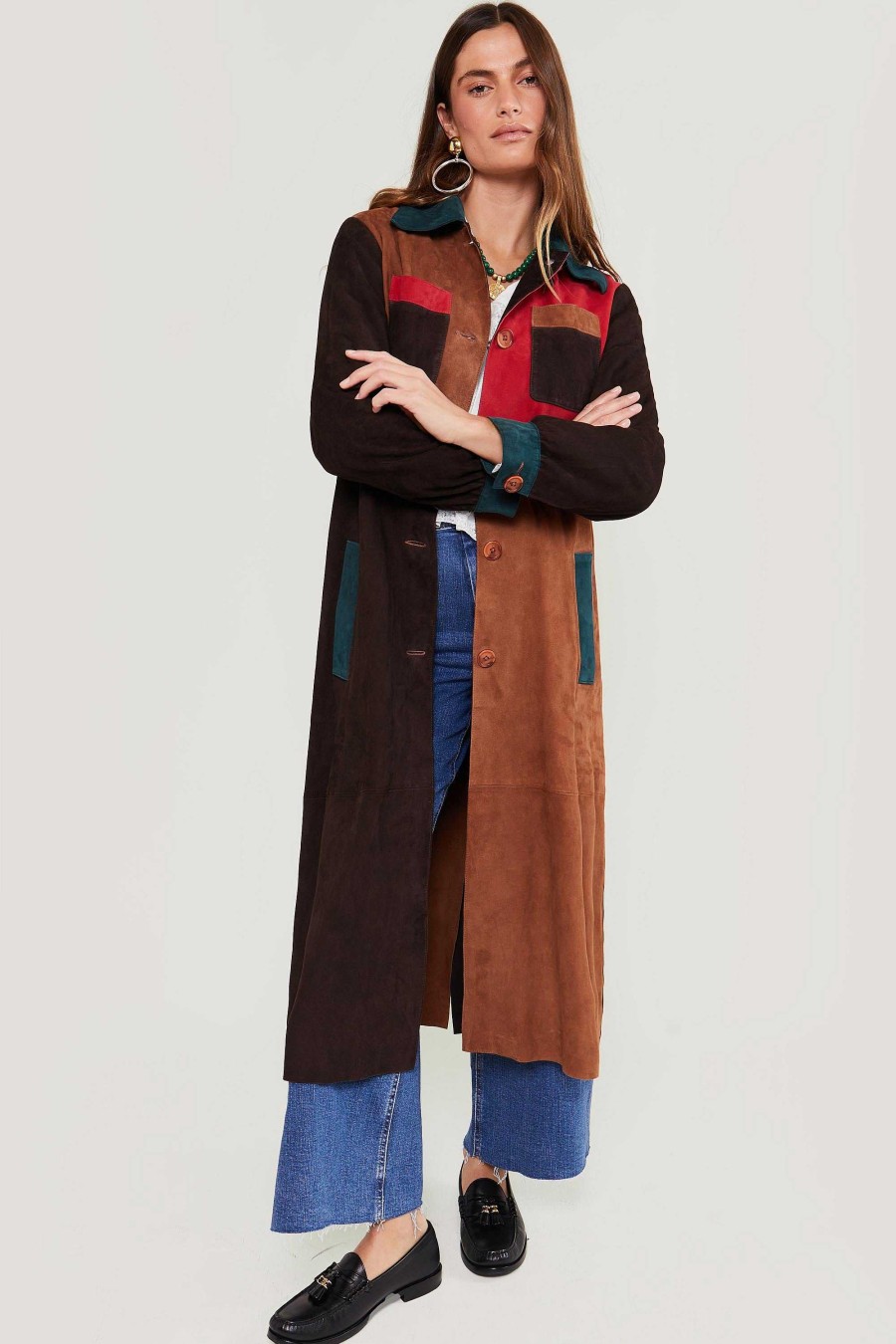 RIXO Milly Suede Coat | Coats And Jackets