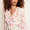 RIXO Lasca Ruffled Silk Blouse | Tops