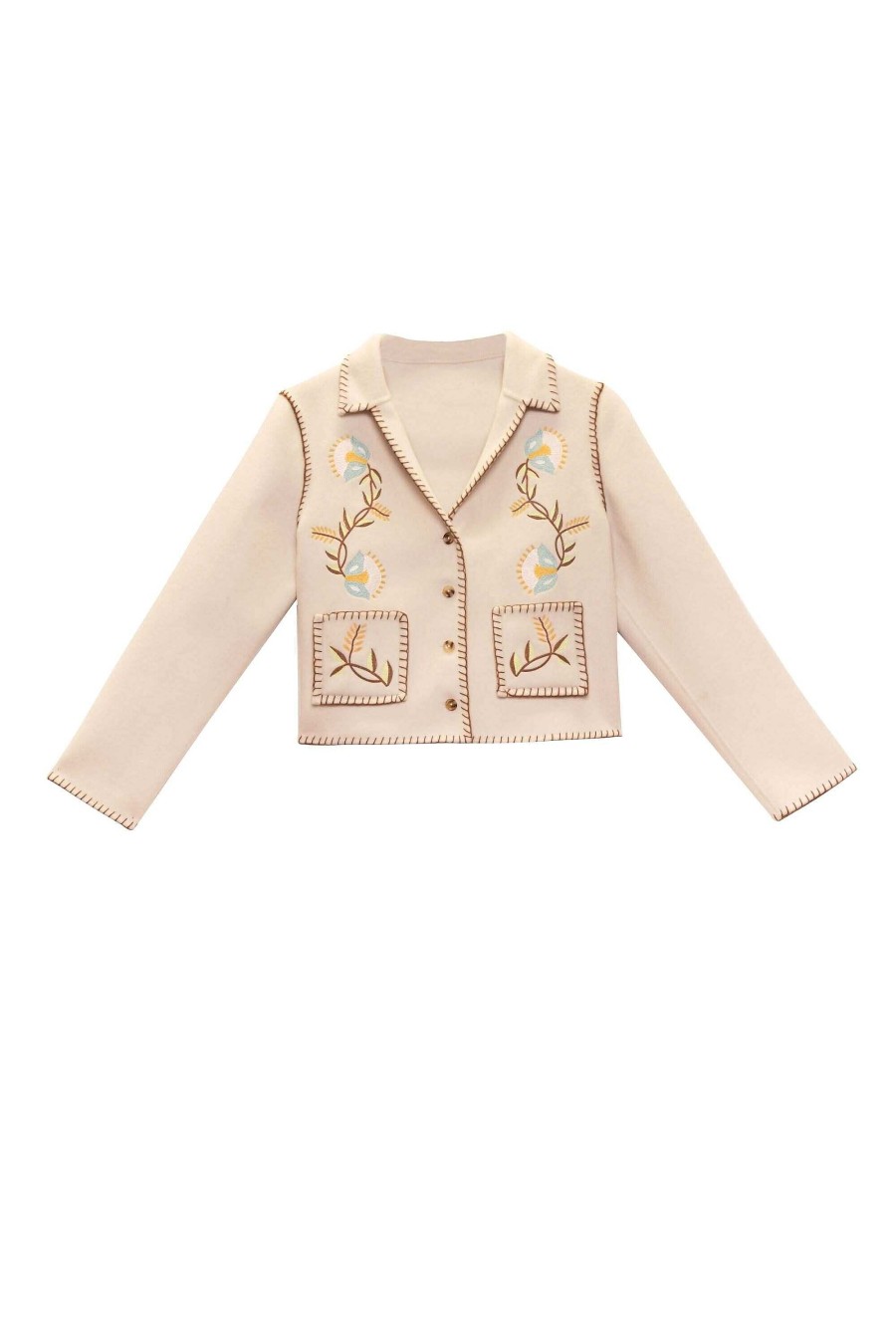 RIXO Sunday Embroidered Jacket | Coats And Jackets