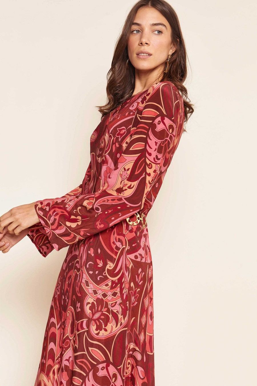 RIXO Alondra Silk Midi Dress | Dresses