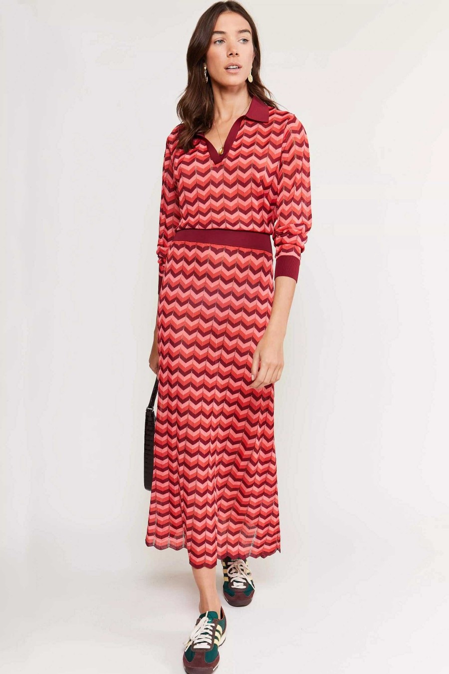 RIXO Annie Knitted Midi Dress | Dresses