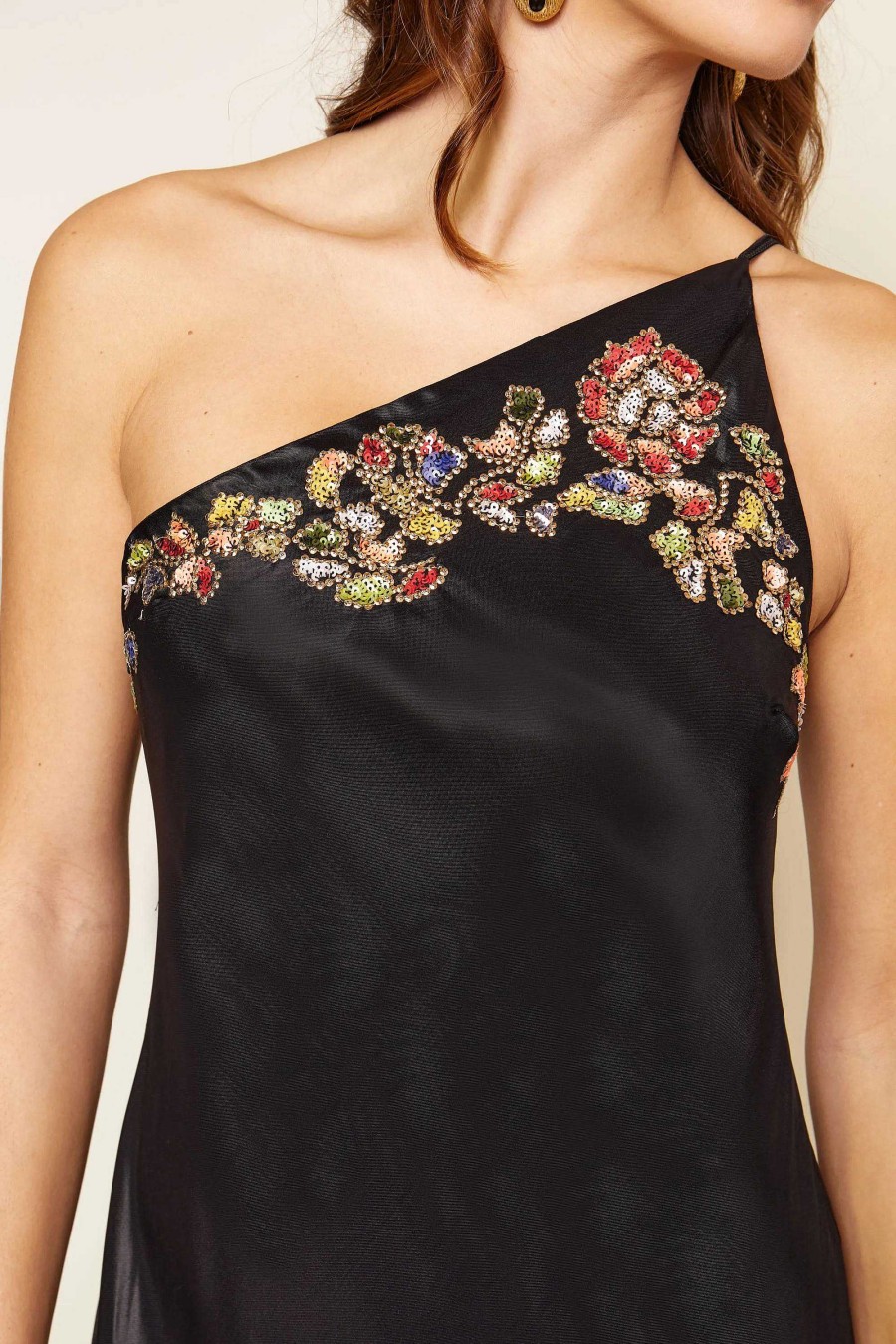 RIXO Doutzen Embellished Gown | Gold