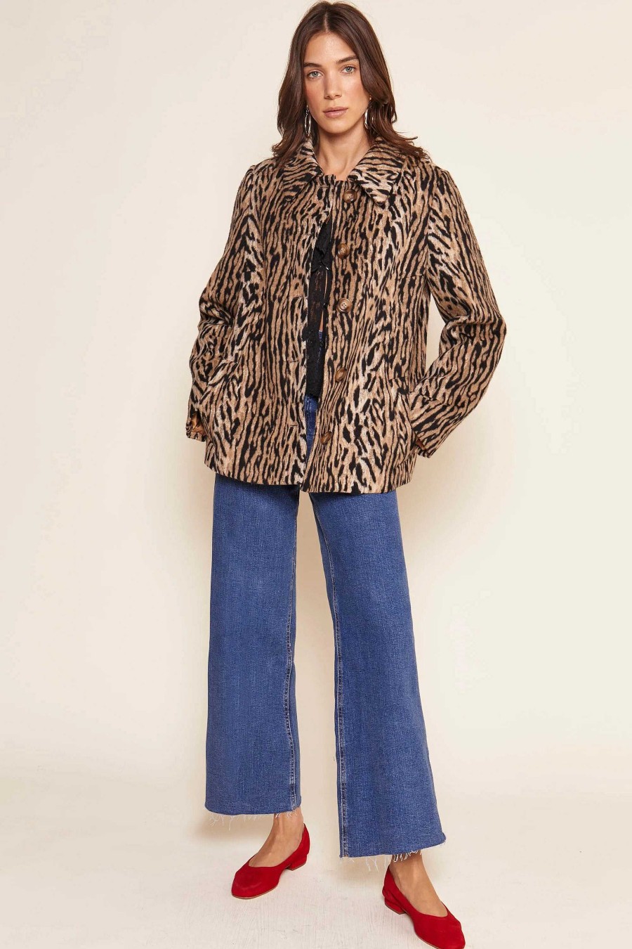 RIXO Tommie Jacket Bohemia Leopard | Coats And Jackets